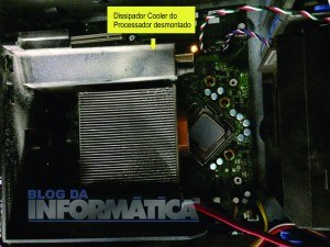 Foi tirado o dissipador do processador