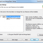 PDF Split - Avançar, modo de instalação