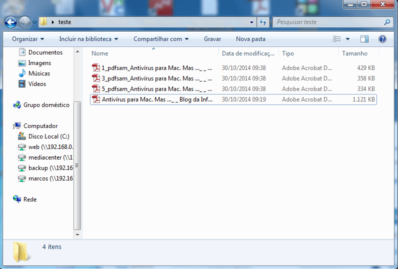 Trabalhando com pdf - Dividir ou juntar arquivos 13 PDF - Resultado final