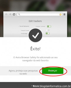 Novos recursos - Avira - Êxito com a barra de extensão