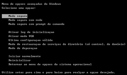 Windows não inicia após CLASSPNP.SYS 1 Opções de Inicialização