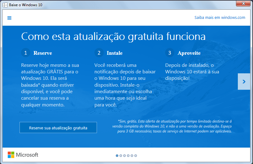 Baixe o Windows 10