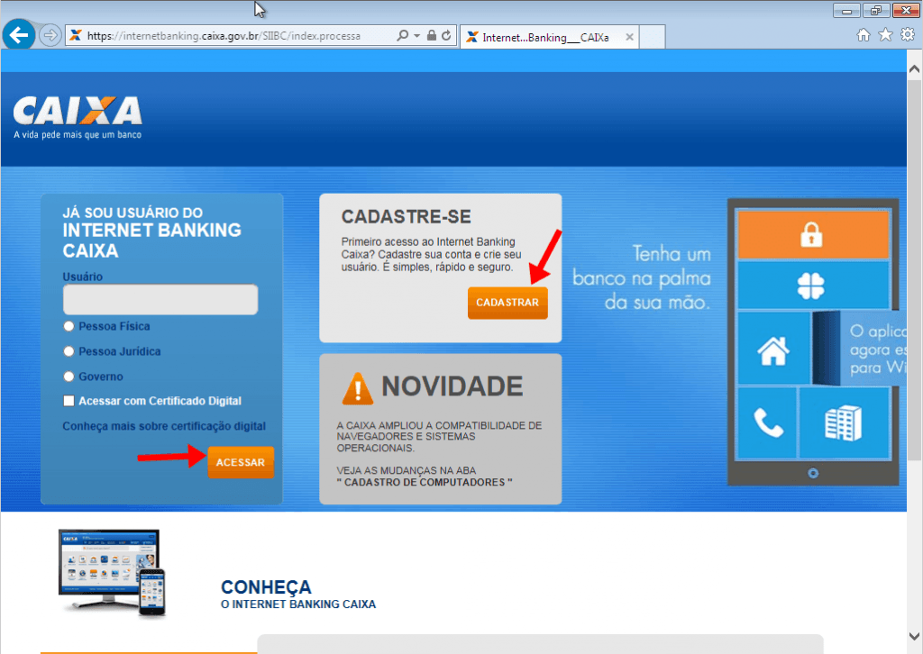 Como instalar o módulo de segurança da Caixa Econômica Federal