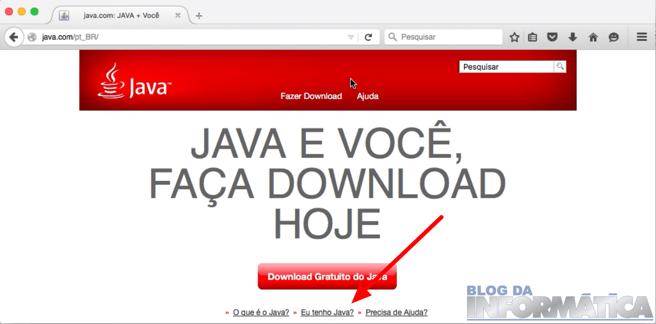 Verificação do Java