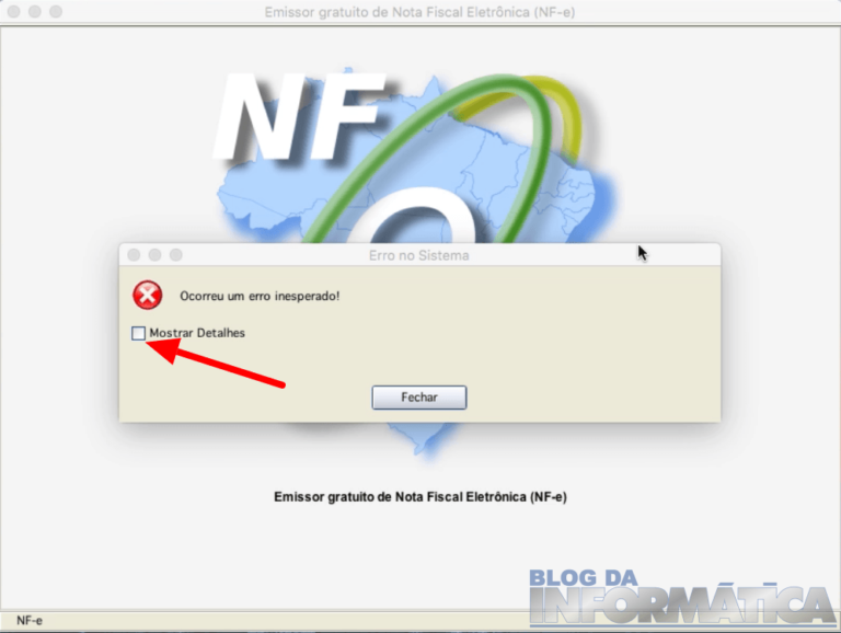 Emissor NFe MAC - Erro inesperado