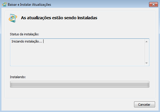 Erro ao instalar KB3080149 - Windows Update 800B0100 5 Iniciando a instalação