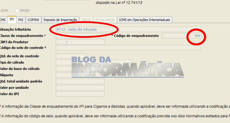 Emissor NFe Erro 387 - Rejeição Código de Enquadramento Legal do IPI Inválido 2 Correção do Erro 38 - Código do Enquadramento Legal do IPI