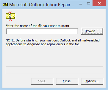 Como reparar problemas em arquivos PST - Outlook 1 Corrigindo arquivos PST com SCANPST