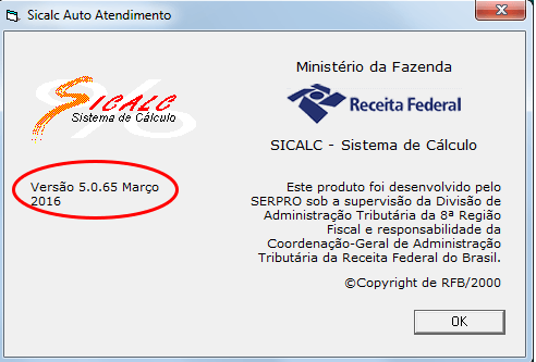 Sicalc - Versão atualizada