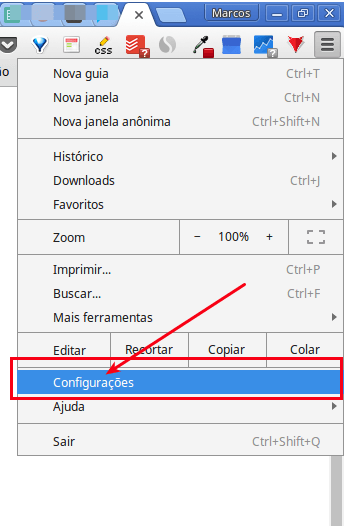 Google Chrome não abre ? Veja como resolver 5 Chrome - Configurações