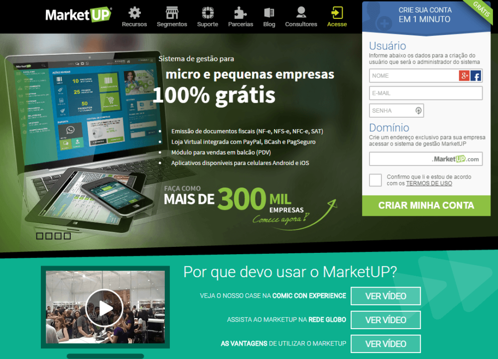 O fim do emissor gratuito da NFe em 2017 - O que fazer ? 1 Marketup - Tela inicial