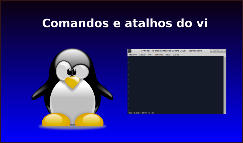 Comandos e atalhos do vi