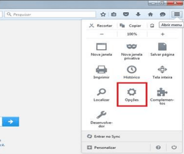 Firefox - Opções