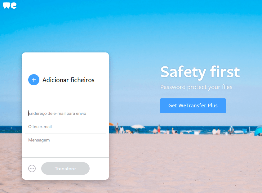 Como enviar um arquivo grande por email 1 Wetransfer