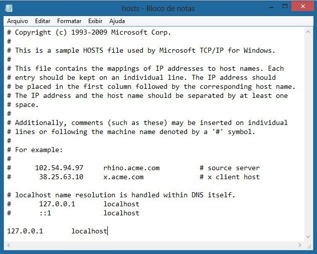 Páginas falsas enganam consumidor. Saiba identificá-las 6 Windosws - Arquivo hosts