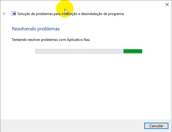 Resolvendo problemas no Aplicativo Itaú