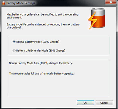Bateria do notebook carrega até 80% 1 Battery Life Extender - Samsung