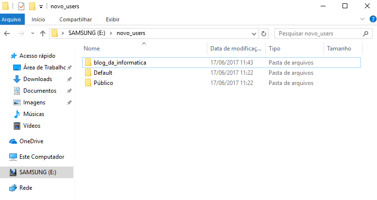 Como mudar a localização da pasta do usuário no Windows 10 15 Perfil criado no novo destino