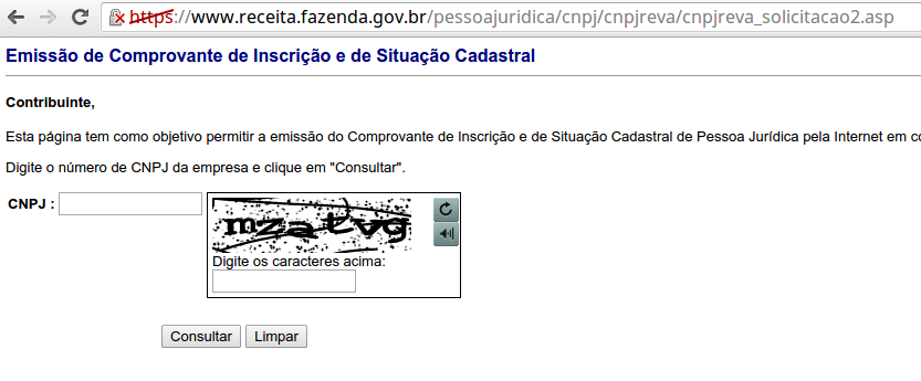 Site da Receita - Acesso liberado