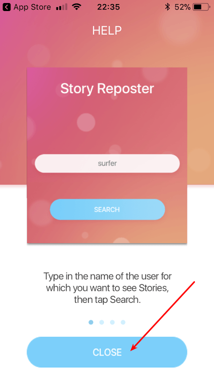 Como baixar Vídeos do Insta Stories no iPhone 1 Story Reposter - Inicial