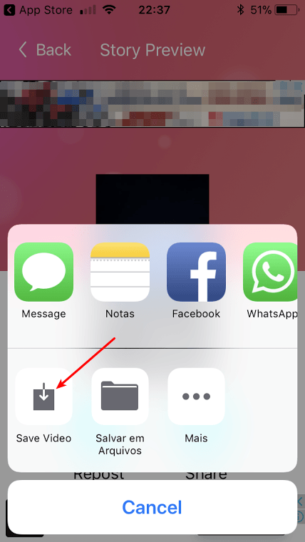 Como baixar Vídeos do Insta Stories no iPhone 6 Salvar Stories no iPhone