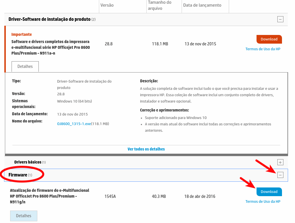Impressora HP não reconhece cartuchos recarregados 3 Download do Firmware