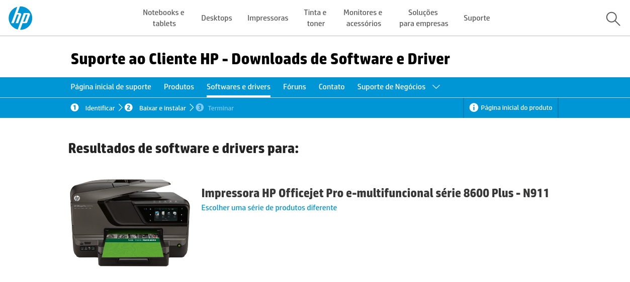 Impressora HP não reconhece cartuchos recarregados 1 Selecione a Impressora correta