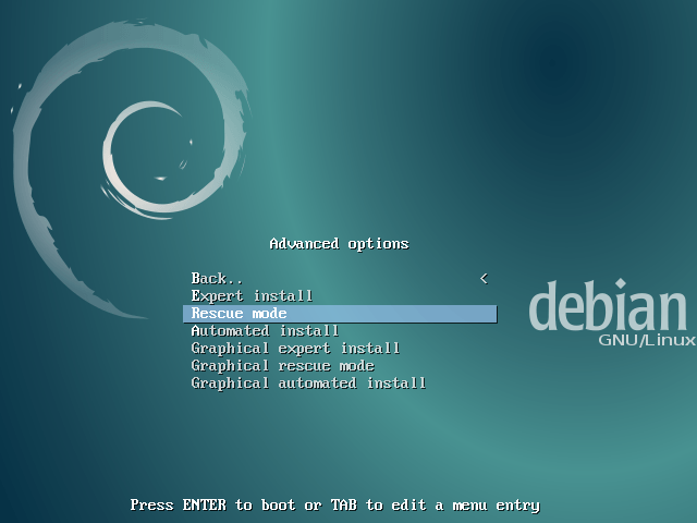 Corrigir sistema de arquivos inconsistente no Linux 2 Advanced options