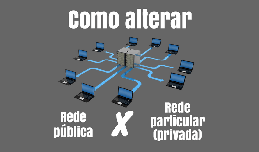 Alterar rede publica para privada Windows 10