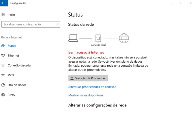 Windows 10 não obtem endereço IP com fio ou sem fio 2