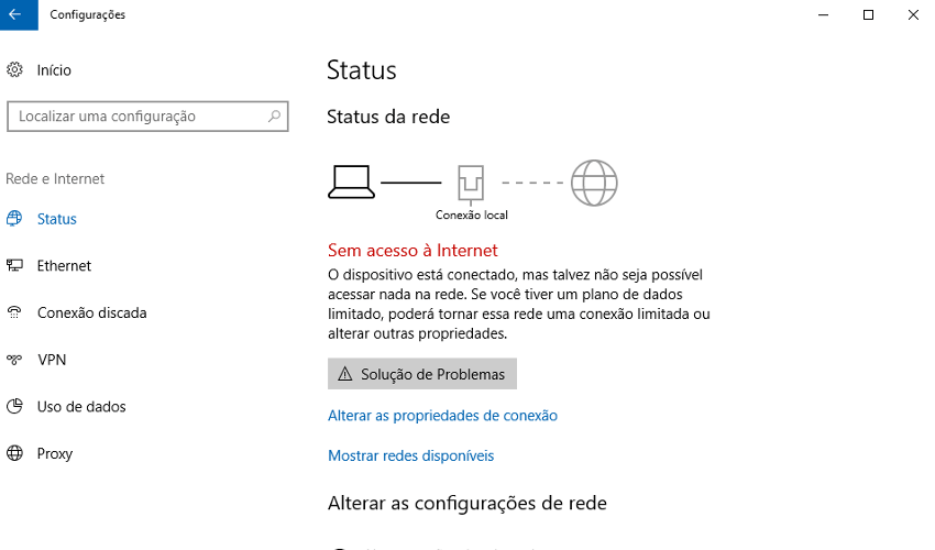 Windows 10 não obtem endereço IP com fio ou sem fio 1