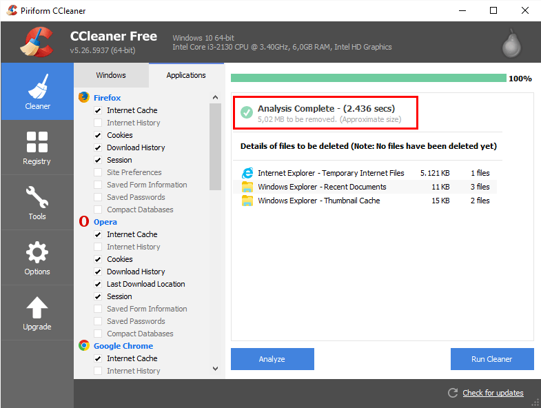 Usando o CCleaner para fazer uma limpeza em seu PC ou Mac 9 Executar novamente