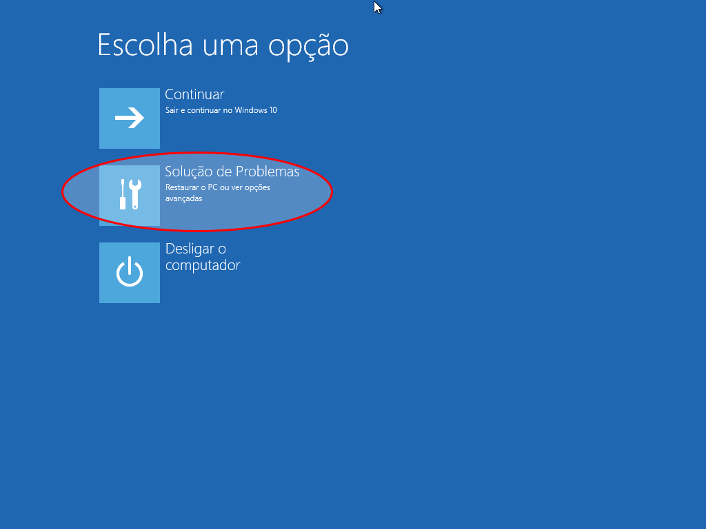 3 maneiras de reiniciar o Windows 10 em Modo de Segurança 2 Solução de problemas