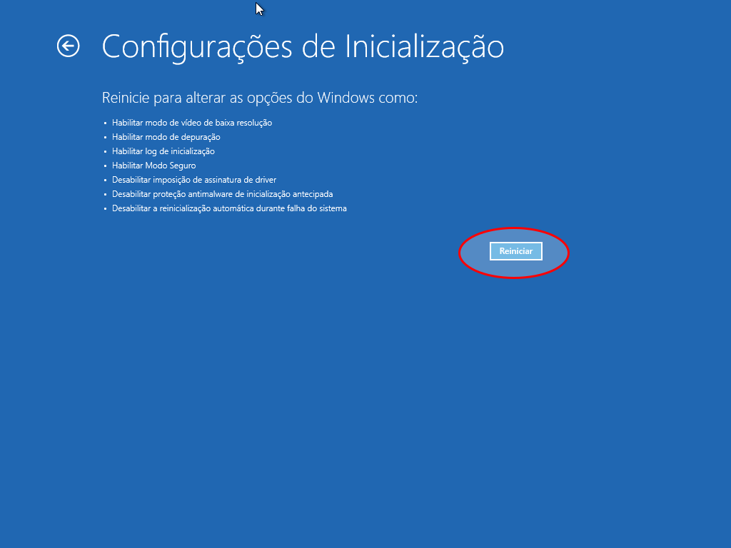 3 maneiras de reiniciar o Windows 10 em Modo de Segurança 5 Boot - Reiniciar