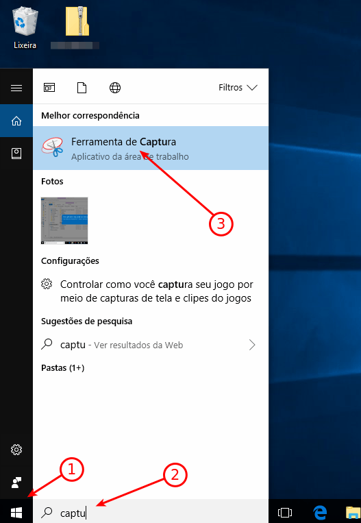 Printscreen no Windows 10: 5 maneiras mais simples 4 Localizar ferramenta de Captura