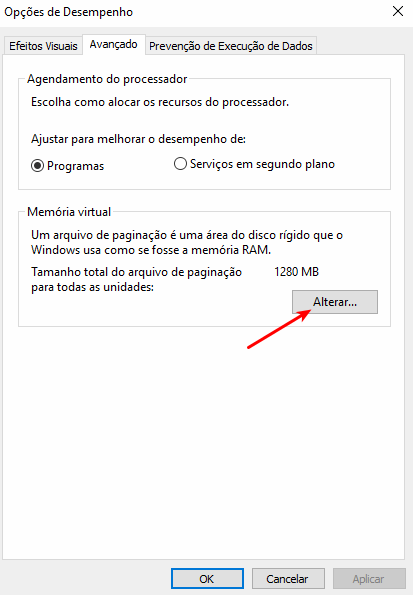 O que é o arquivo PAGEFILE.SYS ? 4 Alterar memória virtual