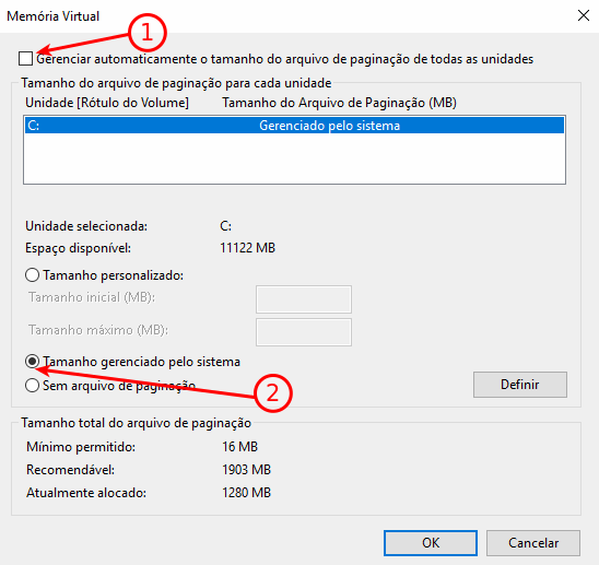 O que é o arquivo PAGEFILE.SYS ? 6 Alterando formato da memória virtual