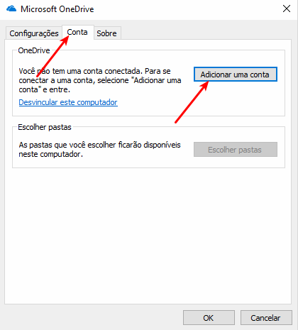 Printscreen no Windows 10: 5 maneiras mais simples 9 Adicionar conta do OneDrive