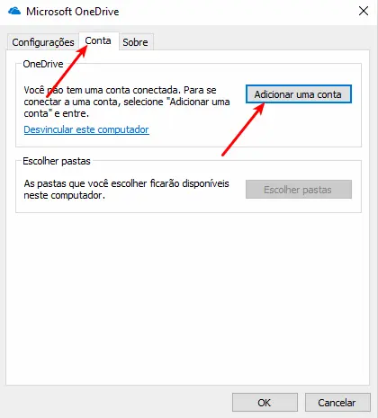 Printscreen no Windows 10: 5 maneiras mais simples 9 Adicionar conta do OneDrive