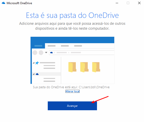 Onedrive - Fim da instalação