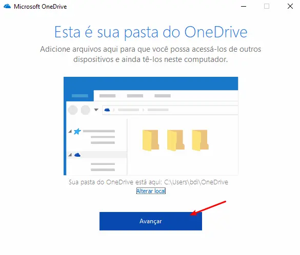 Printscreen no Windows 10: 5 maneiras mais simples 13 Onedrive - Fim da instalação