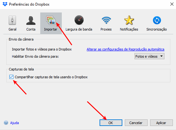 Printscreen no Windows 10: 5 maneiras mais simples 18 Dropbox - Capturas de tela