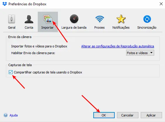 Printscreen no Windows 10: 5 maneiras mais simples 18 Dropbox - Capturas de tela