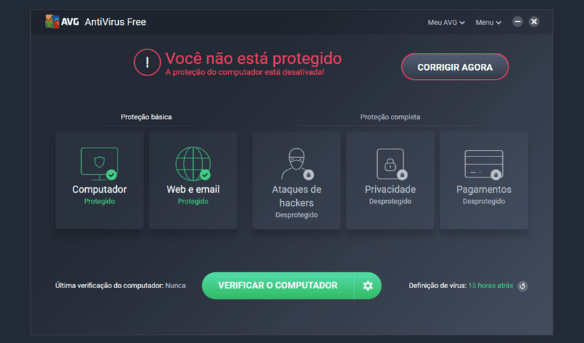 AVG não está seguro