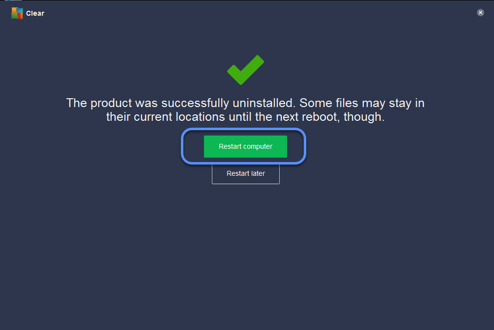 Erro no AVG - Você não está protegido 10 Tela 2 do AVG Clean