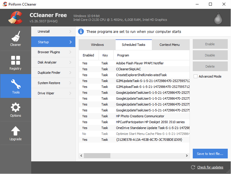 Usando o CCleaner para fazer uma limpeza em seu PC ou Mac 18 Ferramentas - Tarefas agendadas