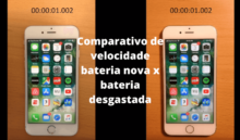 iPhone com velocidade reduzida por bateria desgastada