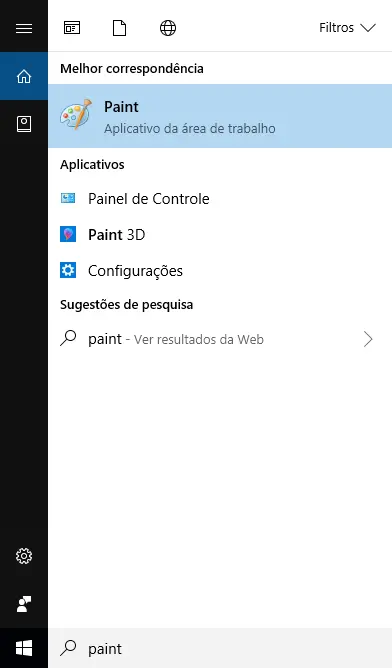 Printscreen no Windows 10: 5 maneiras mais simples 2 Localizar Paint