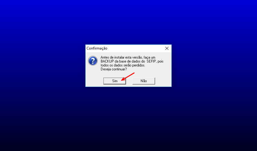 Problemas com a instalação e execução da SEFIP 7 Backup dos dados antigos