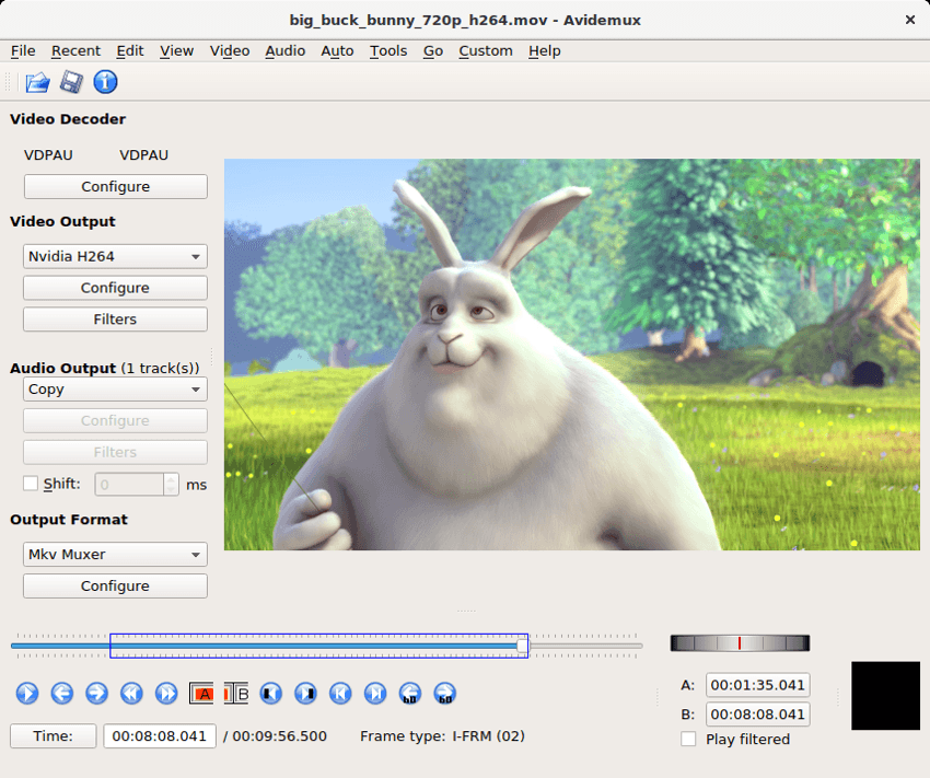 Melhores Editores de vídeos grátis 8 Avidemux - Editor básico de vídeos